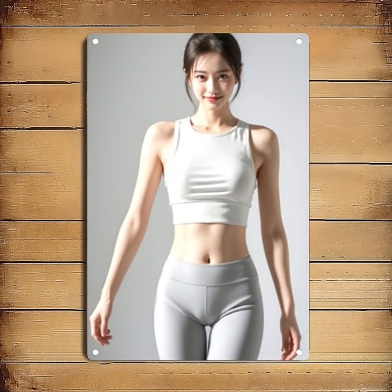 Home Gym Minimalist - Placa de Metal Moderna Minimalista 2D