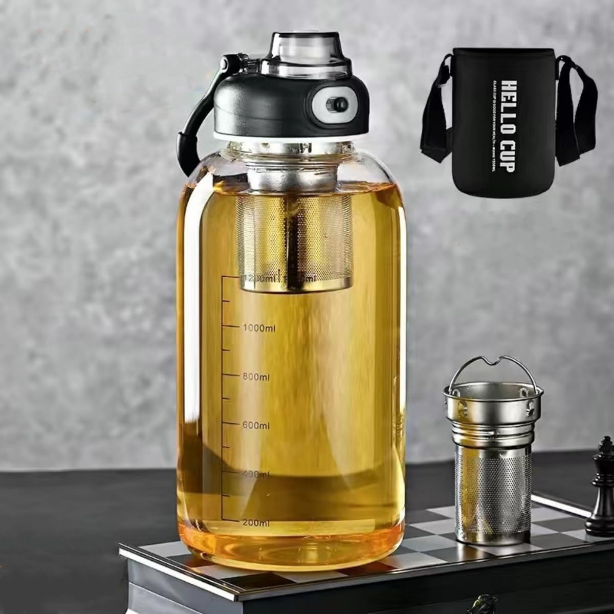Home Gym Kettler - Copo de chá de vidro com