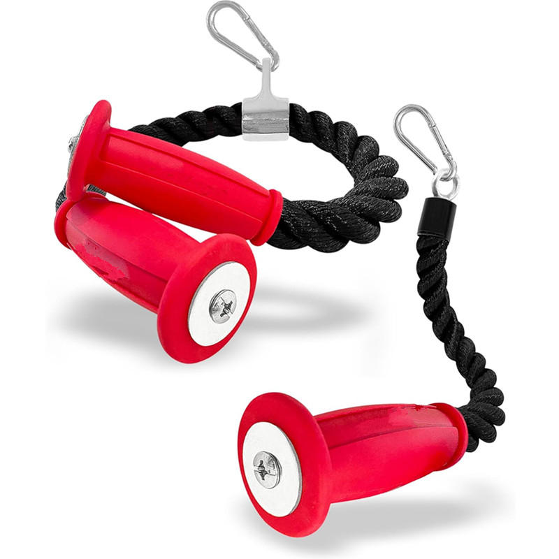 Home Gym Cable Machine - Cordas ergonômicas para tríceps, fixação de
