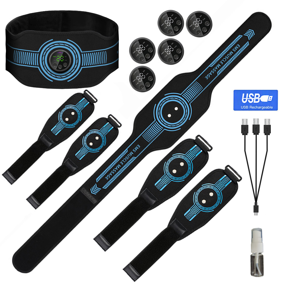 Home Gym Electric Machine - Usb recarregável treinador muscular abdominal cinto