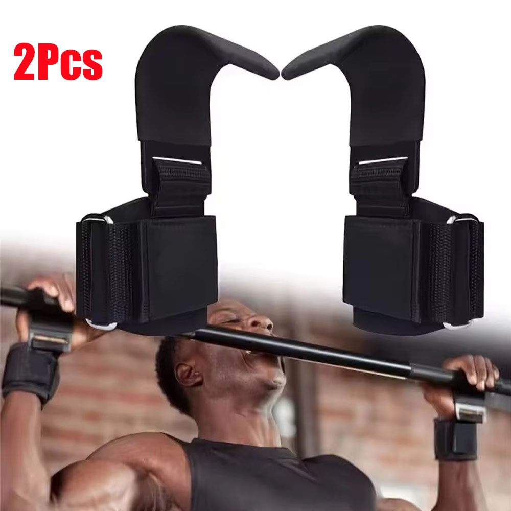 Lifting Straps Wrist - 2 Peças Ganchos para Levantamento de
