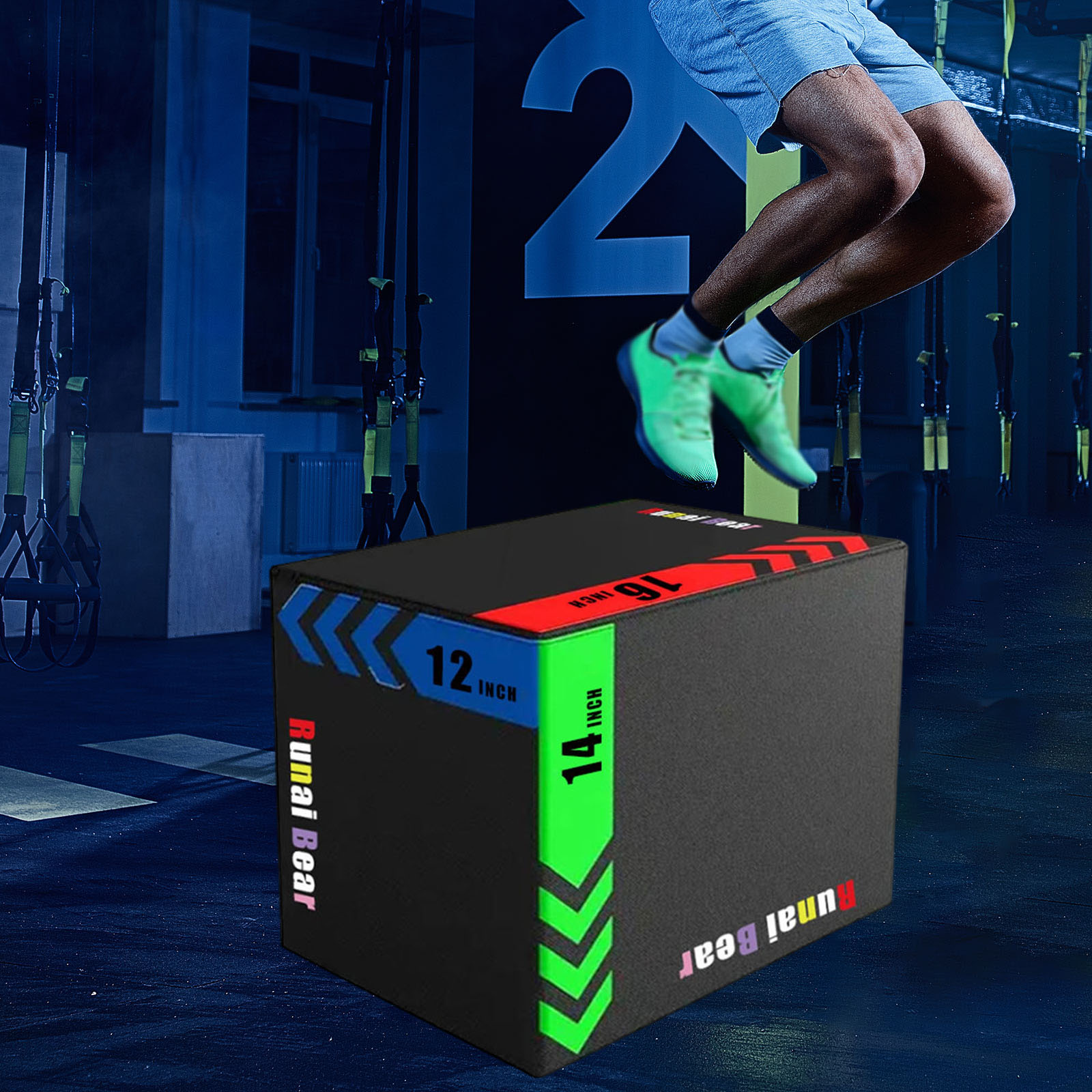 Plyo Box Set - Caixa de Exercício Plyo Portátil, Equipamento