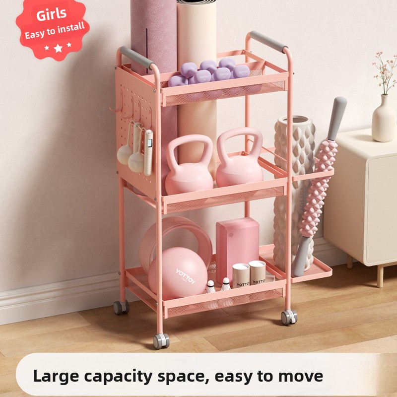 Home Gym Folding Rack - Estante de Armazenamento Minimalista em Ferro,