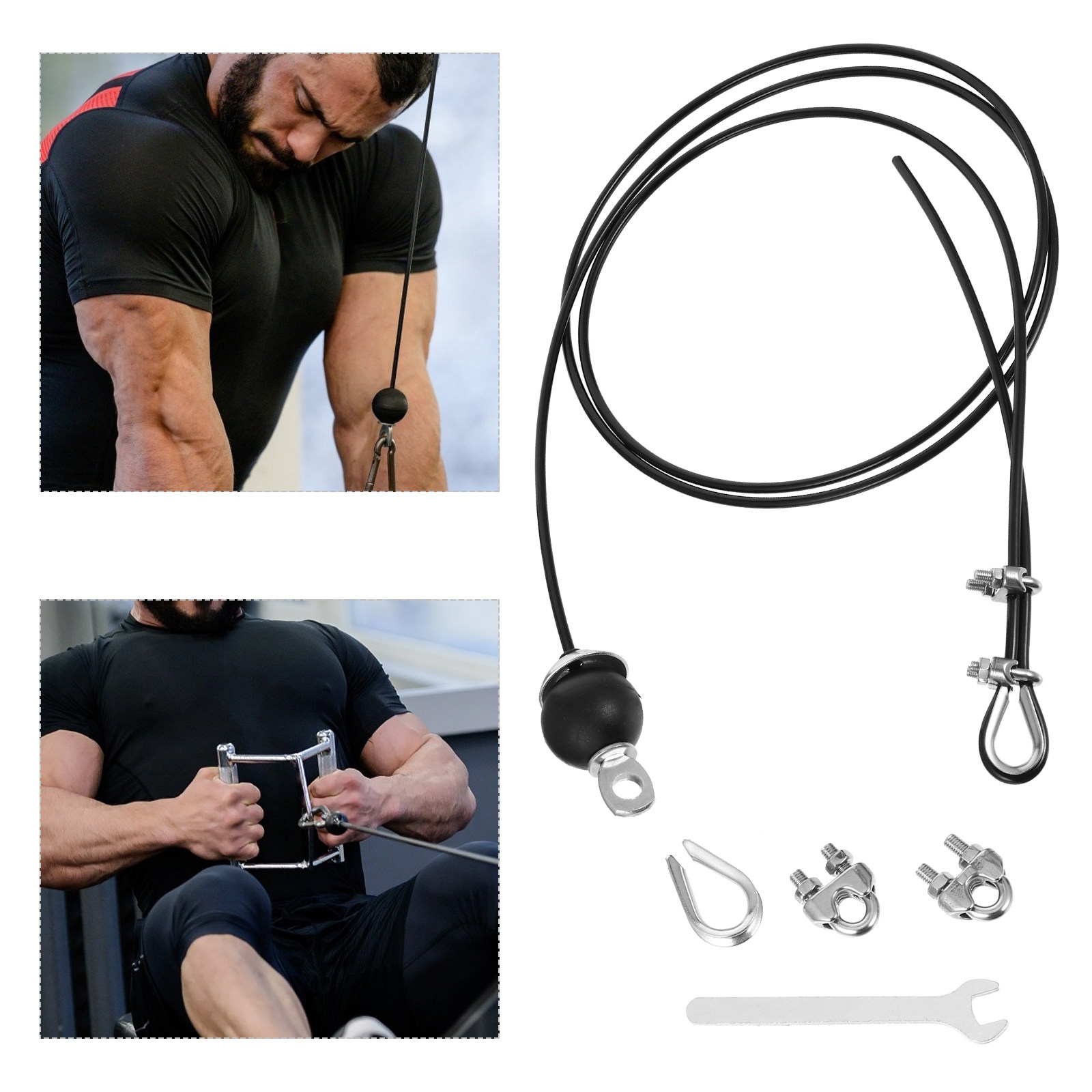 Home Gym Equipment Diy - 1 Conjunto de Cabo de Aço