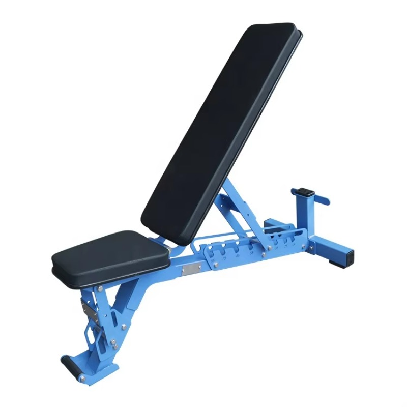 Home Gym Foldable - Haltere plano dobrável comercial, bancos ajustáveis,