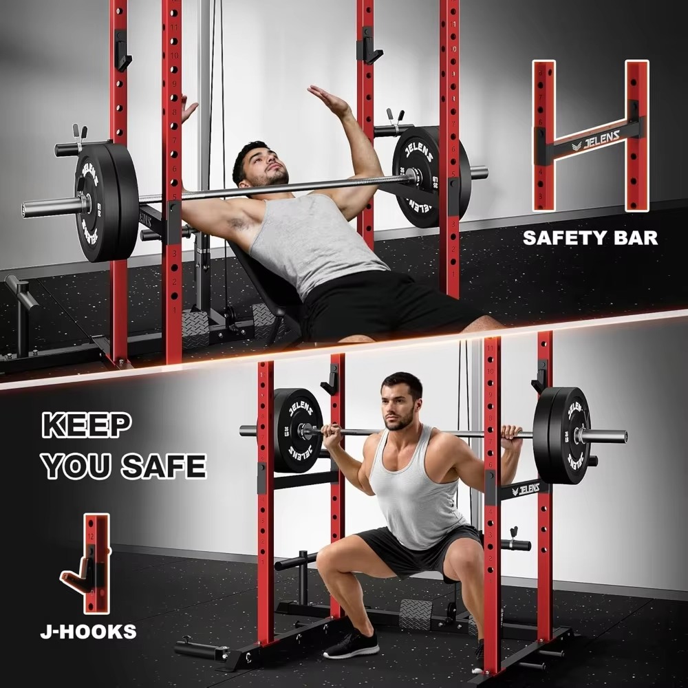 S21 Power Cage Rack Multifunci - Home Gym Folding Rack avaliação e preço