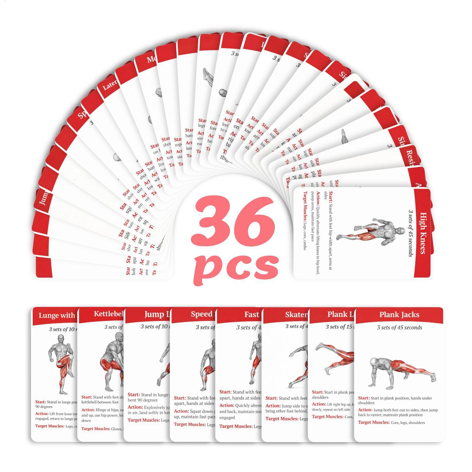 Cartões de Exercício, Pacote c - Home Gym Outfit avaliação e preço