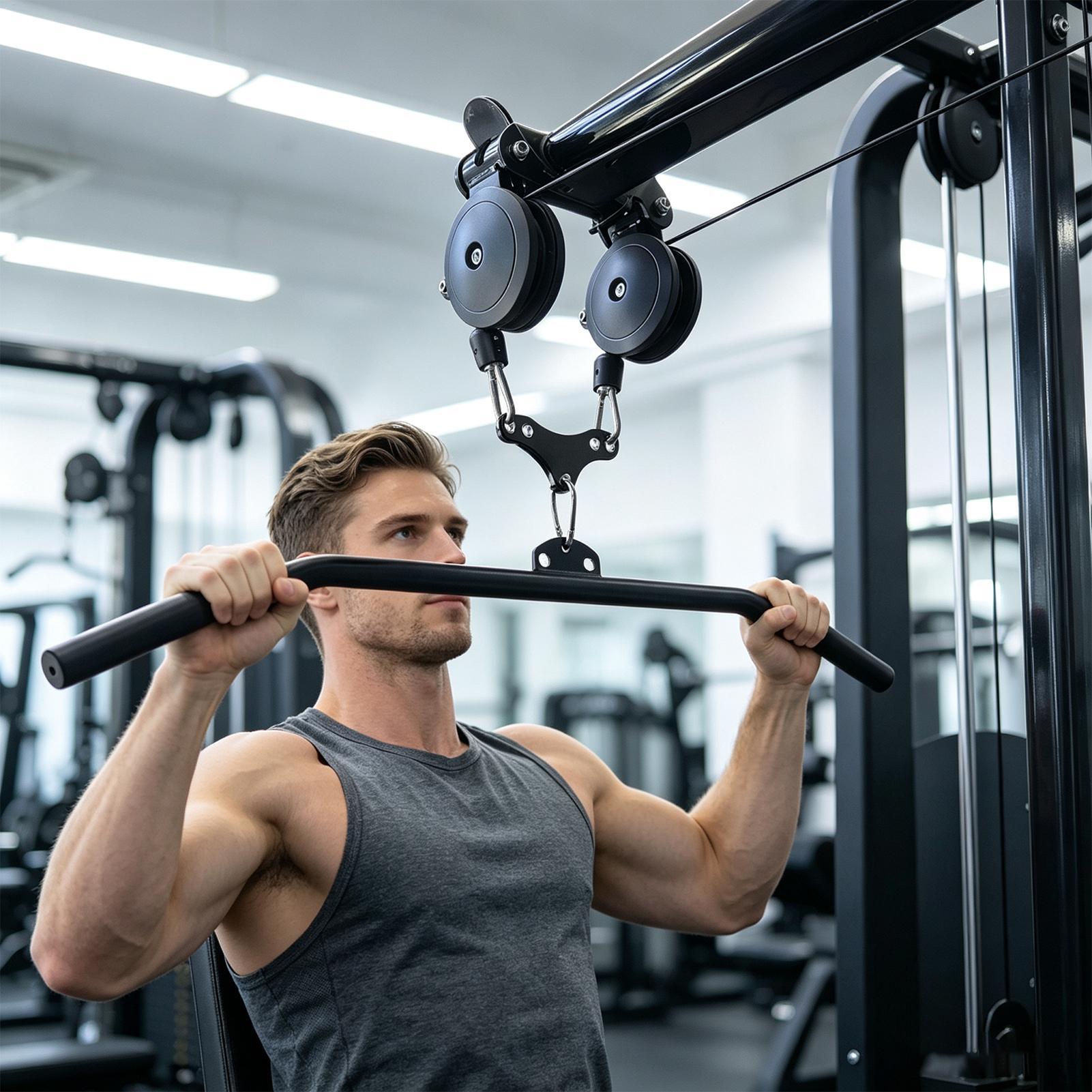 Adaptador de barra de puxada a - Home Gym Cable Machine avaliação e preço