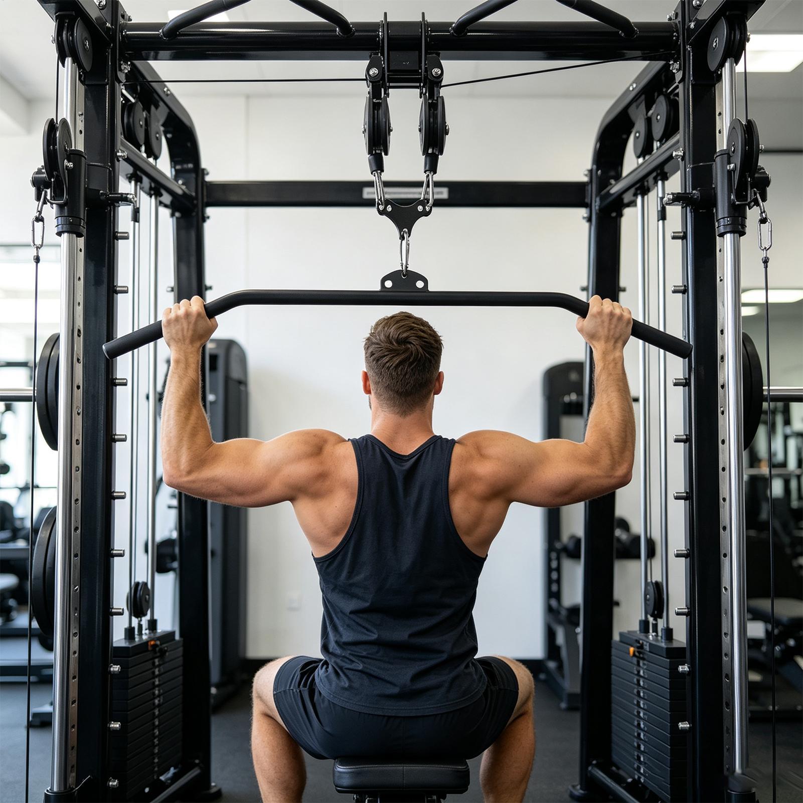 Adaptador de barra de puxada a - Home Gym Cable Machine avaliação e preço