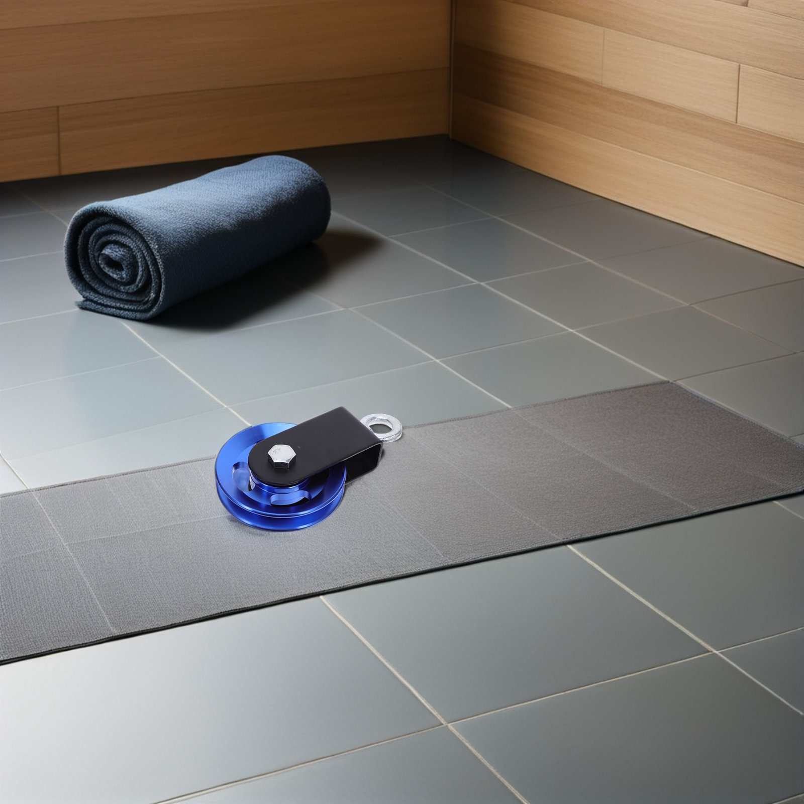Roldana de Alumínio Azul com R - Home Gym Equipment Diy avaliação e preço