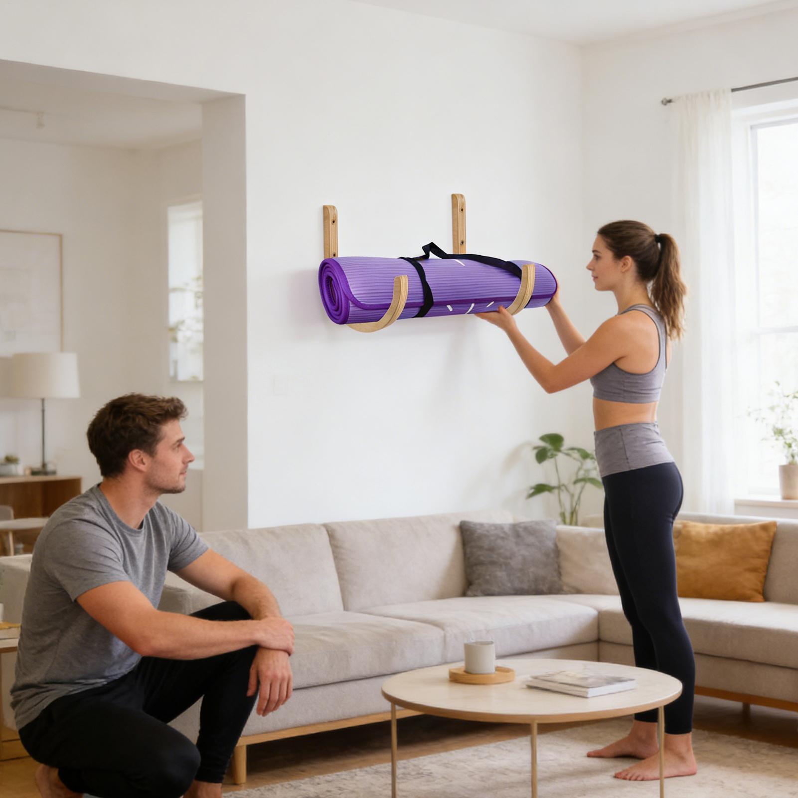 Organizador de tapete de ioga, - Home Gym Folding Rack avaliação e preço