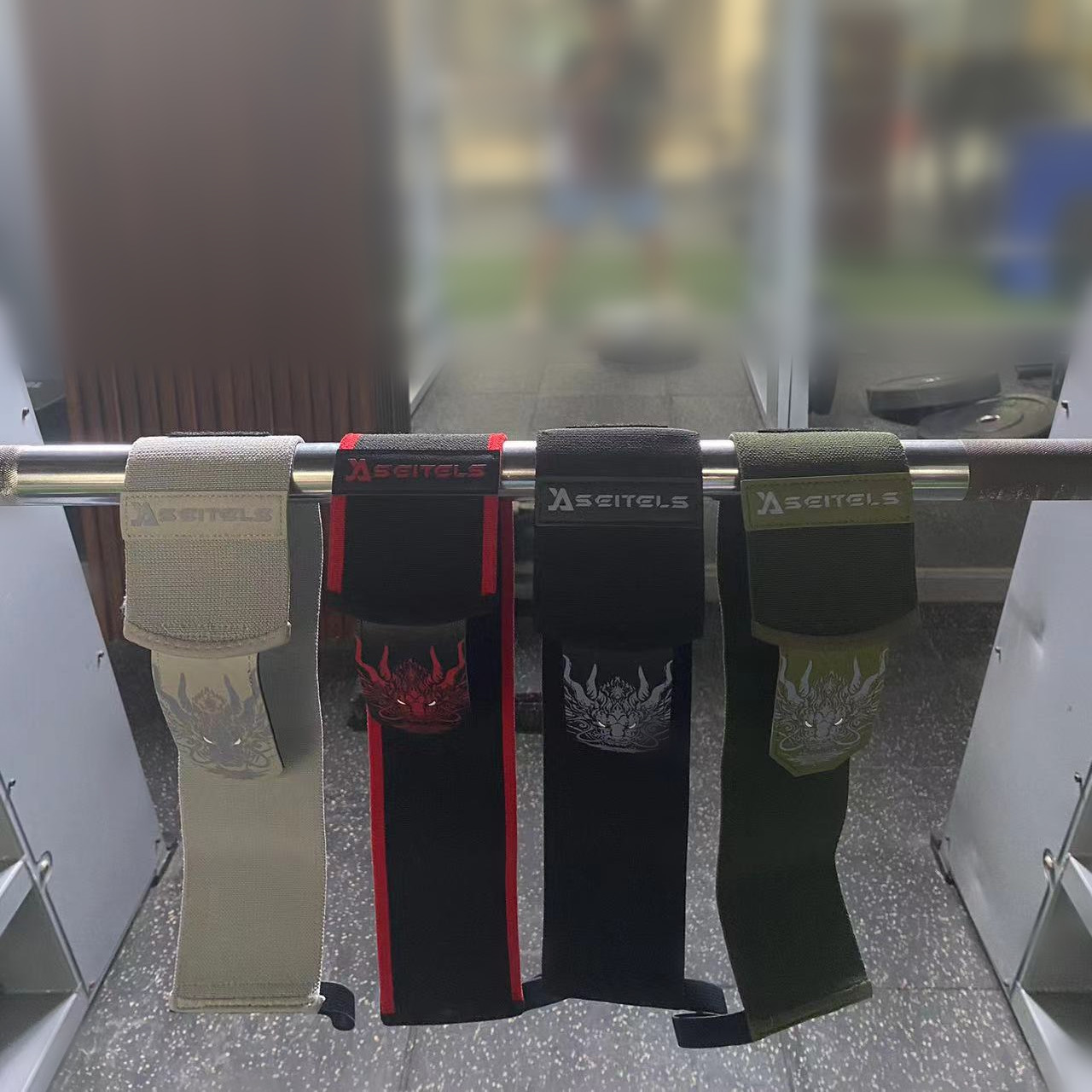 1 par dragão chinês tiras de p - Lifting Straps Wrist avaliação e preço