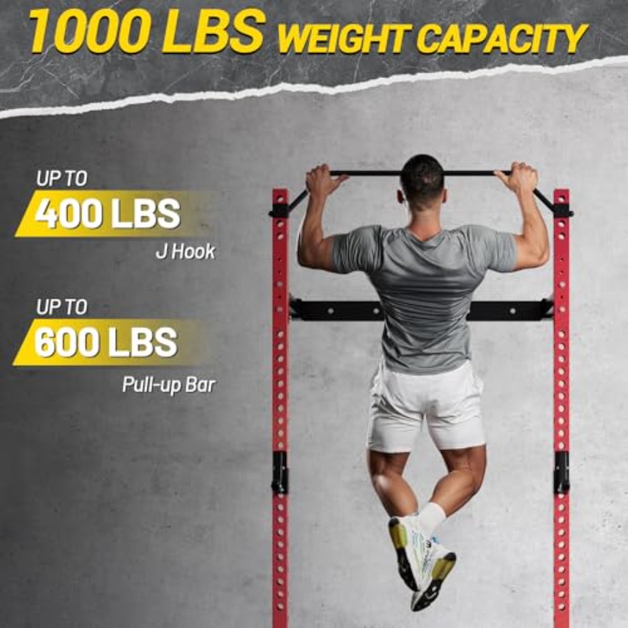 Suporte de agachamento dobráve - Home Gym Folding Rack avaliação e preço