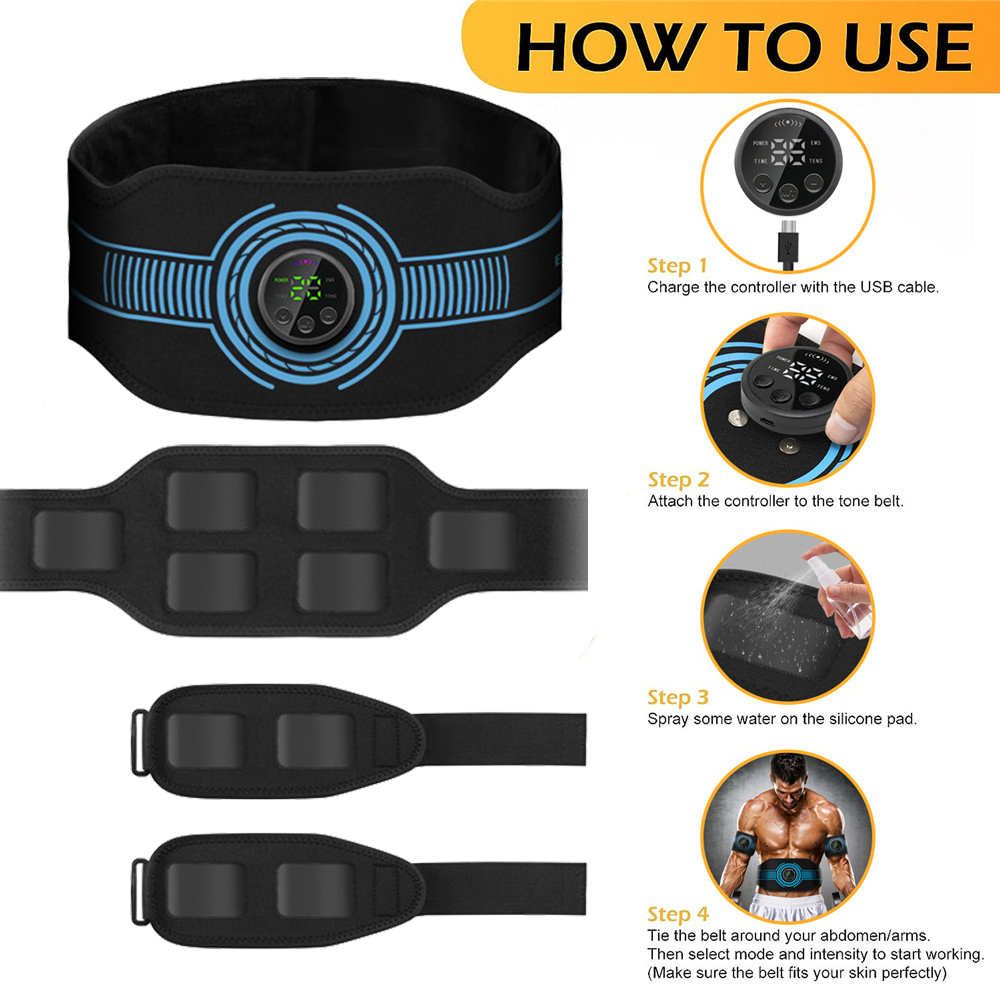 Usb recarregável treinador mus - Home Gym Electric Machine avaliação e preço
