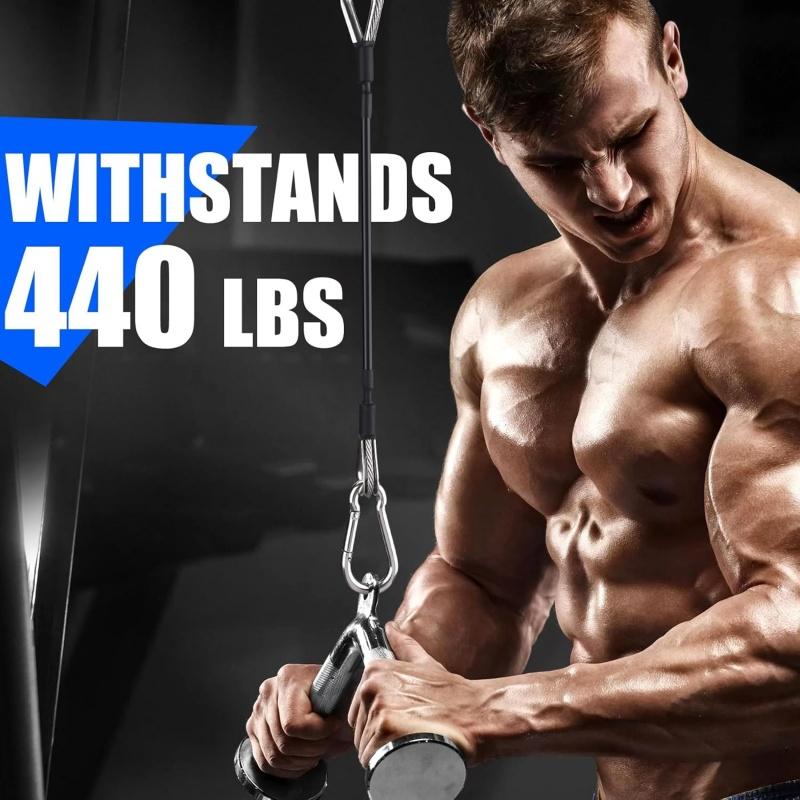 1/2 pçs extensão de cabo de gi - Home Gym Cable Machine avaliação e preço