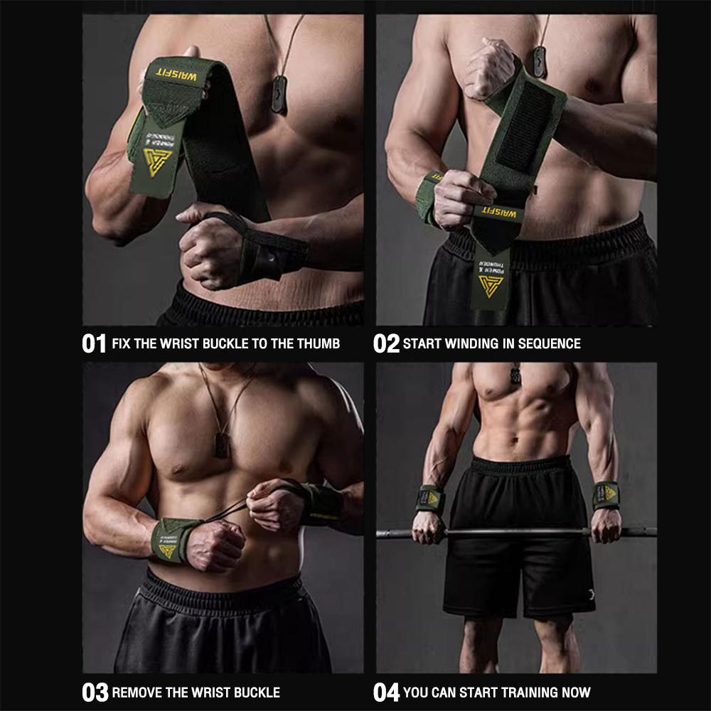 1 par de pulseiras fitness de  - Lifting Straps Wrist avaliação e preço