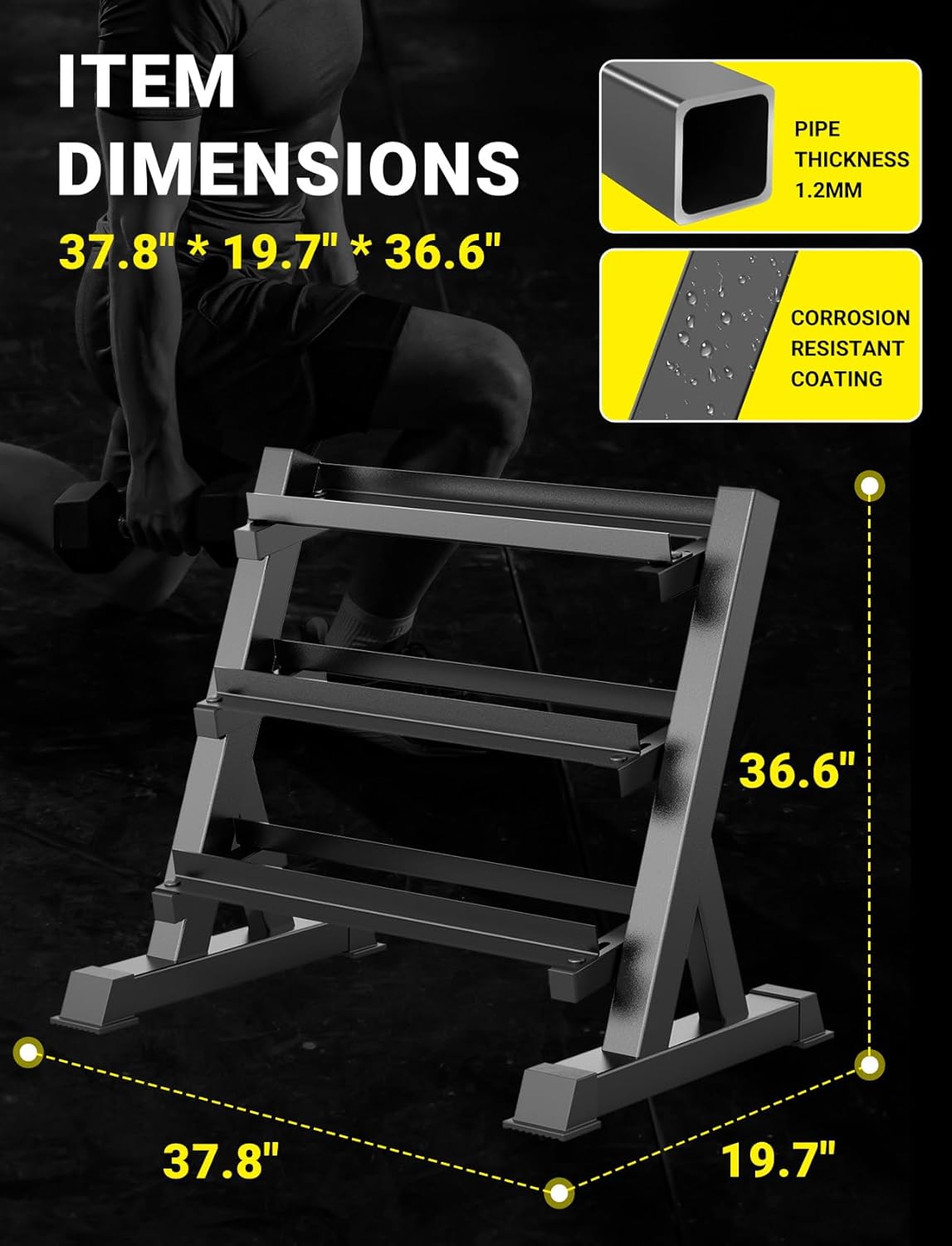 Suporte para Halteres de Acade - Home Gym Training avaliação e preço
